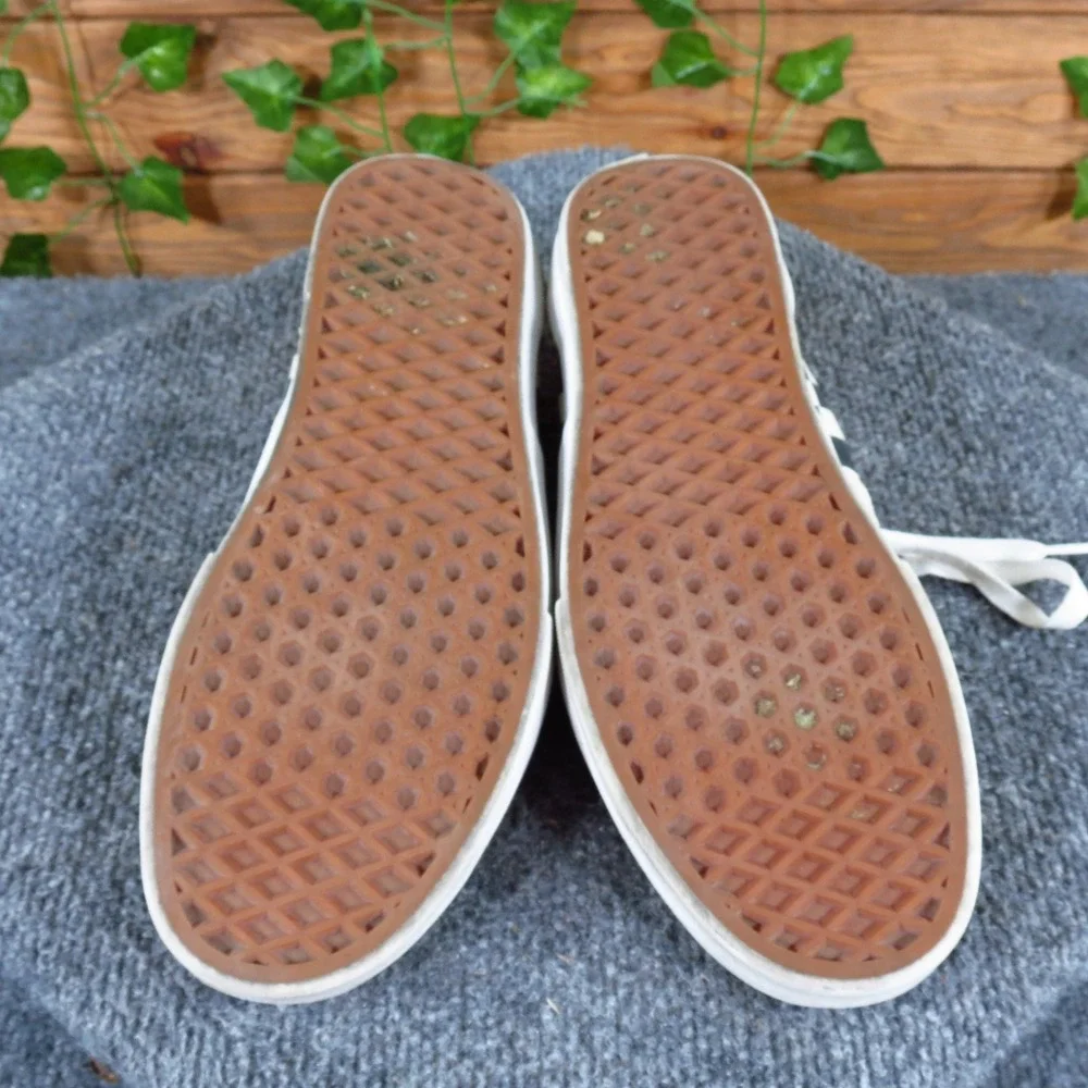 Vans Era Checkerboard‎ Mens 8 Womens 9.5 Skate Shoes Cream Black Suede Canvas